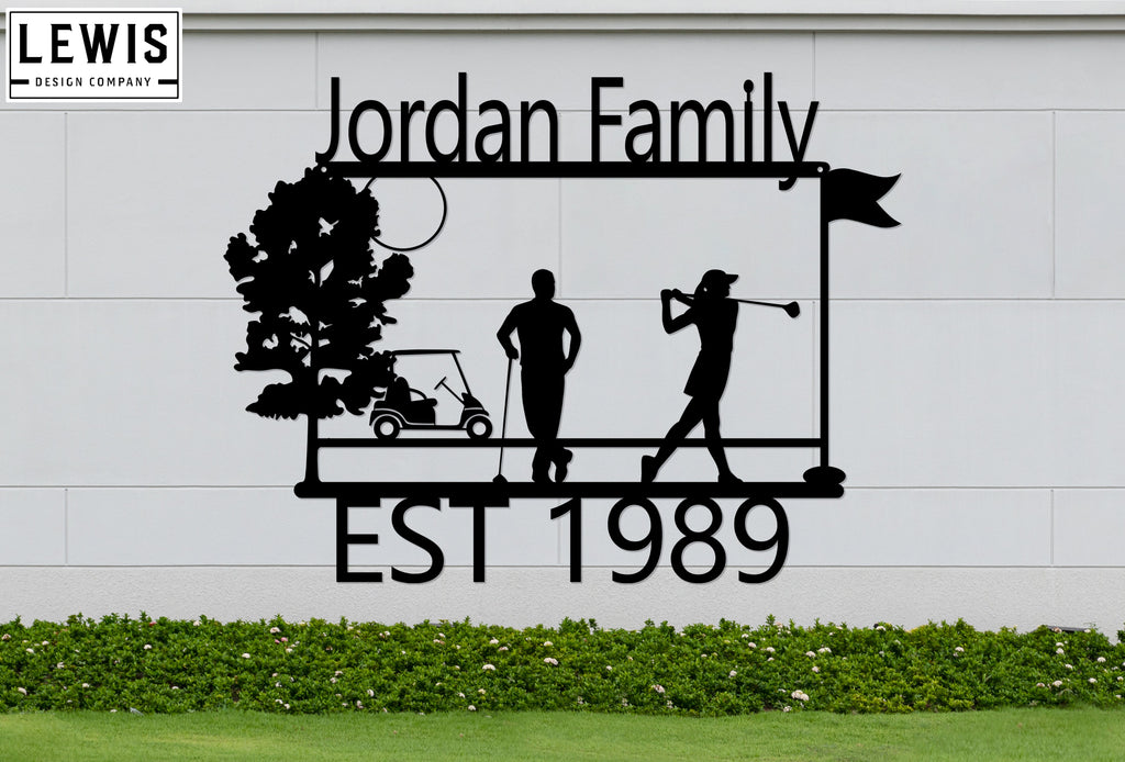 Personalized Golf Custom Metal Sign, Handmade Golf Wall Decor for Bar, Game Room, Man Cave
